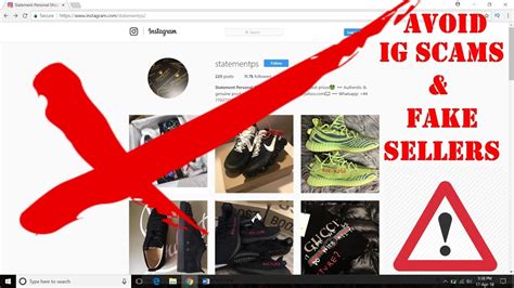 instagram fake shoe sellers